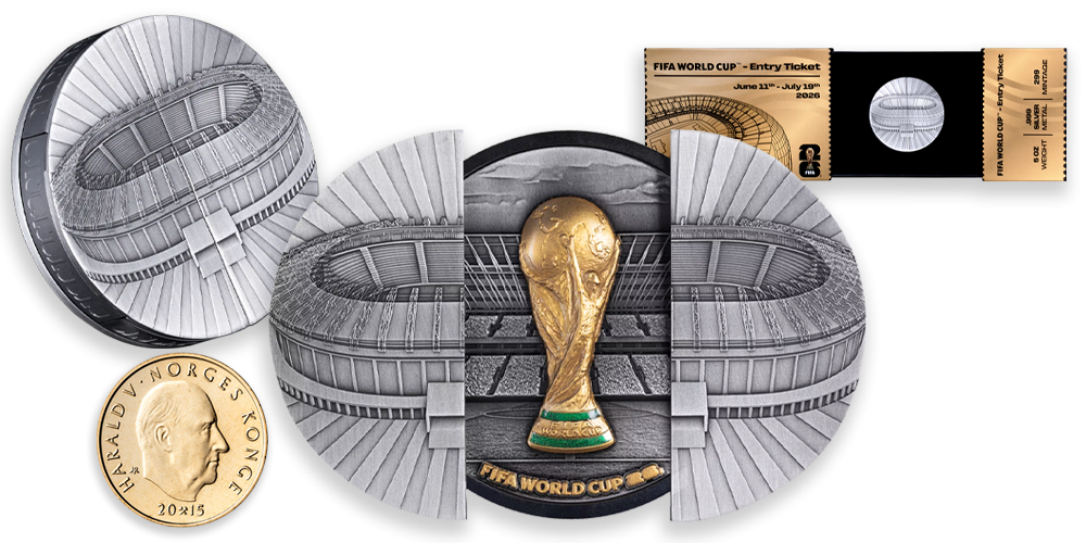 Den offisielle FIFA 26&trade;Sliding Door-mynten