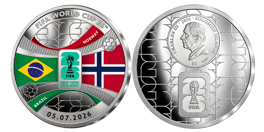 Tre offisielle FIFA-s&oslash;lvmynter utgitt for Norges utslagskamper