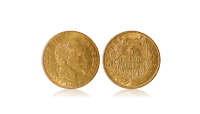 Napoleon IIIs aller siste 5 franc i gull