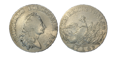 Fredrik den store av Preussen 1 Thaler 1775-86 