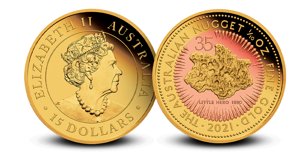 Australske gold nugget markerer 35-årsjubileum