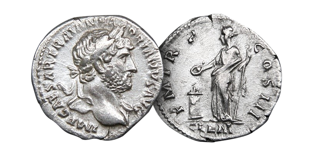Nesten 1900 år gammel romersk sølvmynt