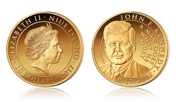 John F. Kennedy gullmynt 2017 John F. Kennedy gullmynt 2017