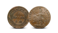 1 daler silvermynt 1718 - Flink och Fårdig advers og rever