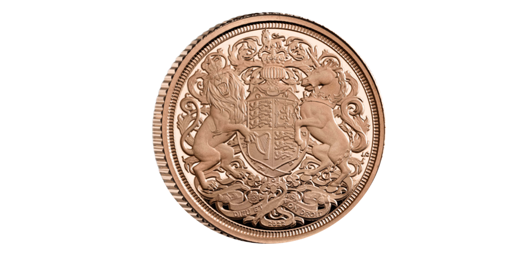 Førsteutgaven fra Kong Charles - Quarter Sovereign 2022