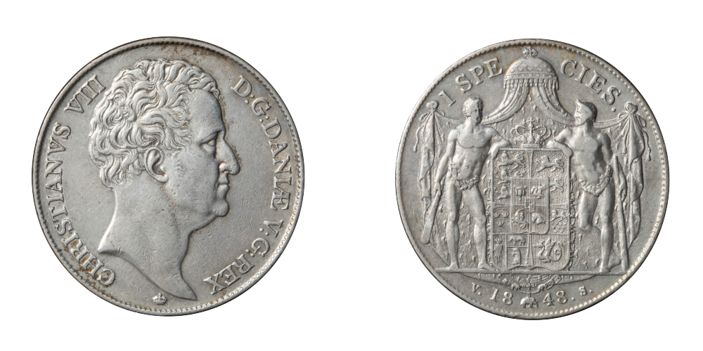 1 speciedaler utgitt i perioden 1840-1848