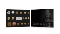Kong Haakon VIIs komplettsett med mynter fra 1920 til 1957