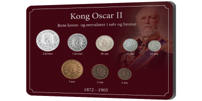 Kong Oscar II sølv- og bronsevalører 