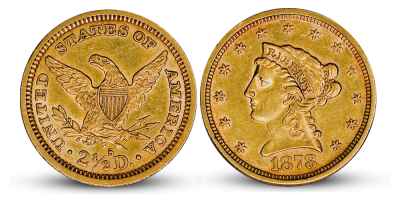USA 2.5$ Liberty Head 1840-1907 