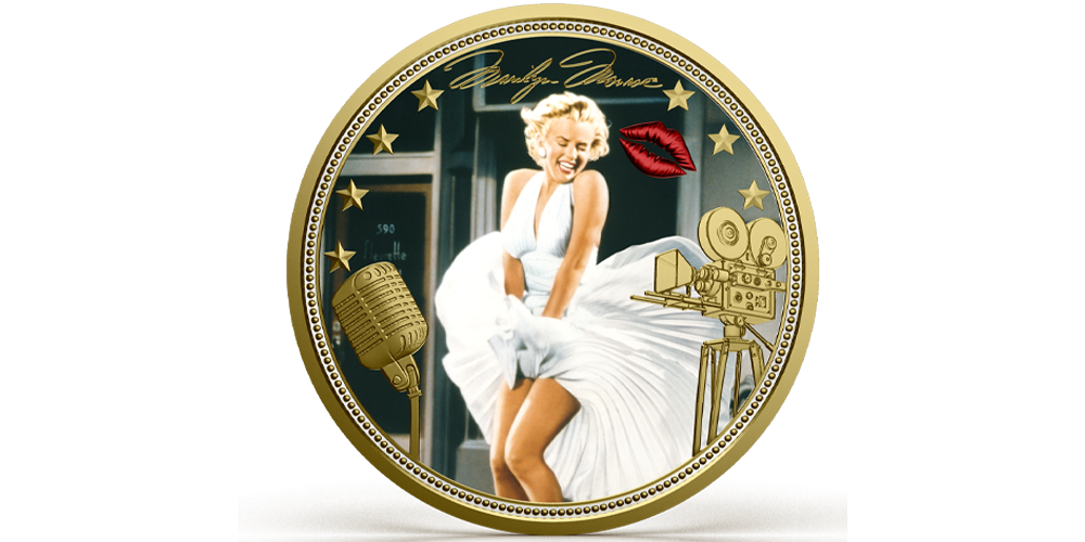 Den offisielle Marilyn Monroe «Behind the Diamonds – The Icon»-mynt