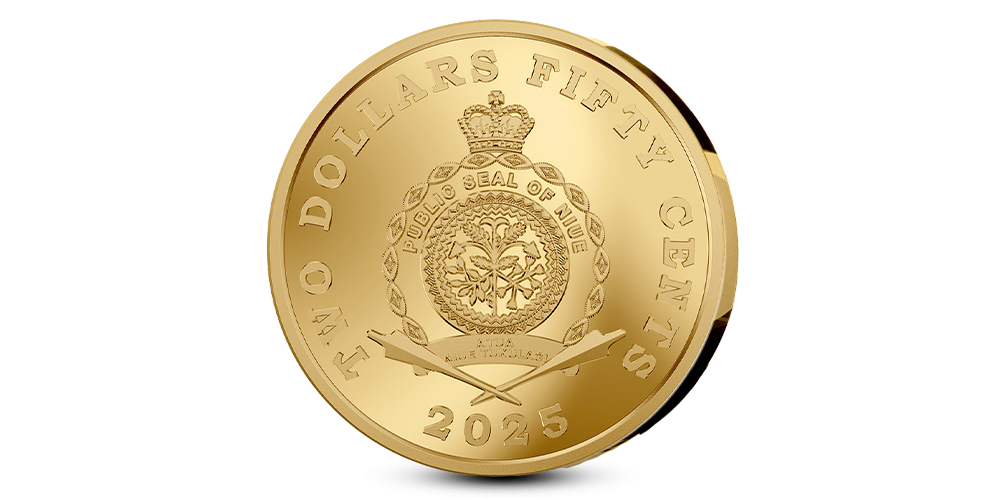 Baksiden av Mummi-gullmynten med valør