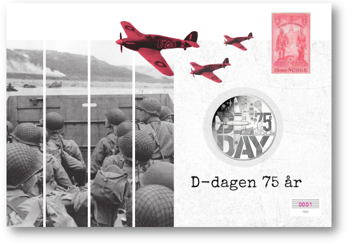 Myntbrev D-dagen 75 år