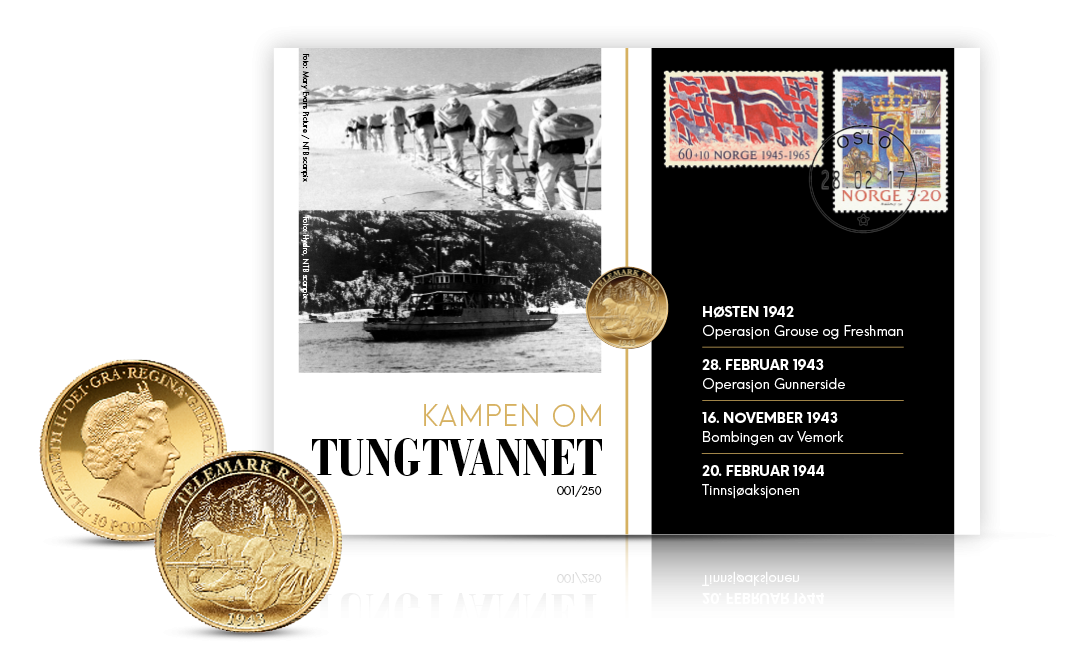 Kampen om tungtvannet myntbrev Kampen om tungtvannet myntbrev
