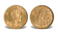 Norge Oscar II 10 kr 1877 gull