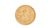 20 kroner 1877 revers