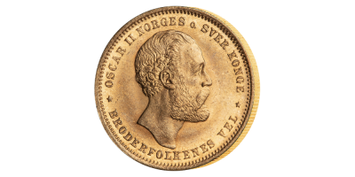 Dobbeltvaløren 20 kroner / 5 speciedaler fra 1875