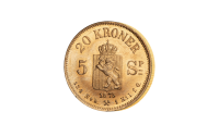 Oscar II 20 kroner / 5 specie 1875 revers