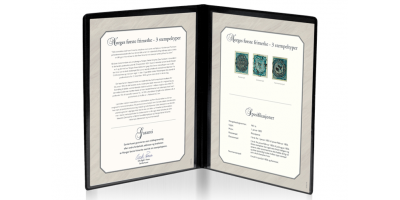 Norges første frimerke - 3 stempeltype sett