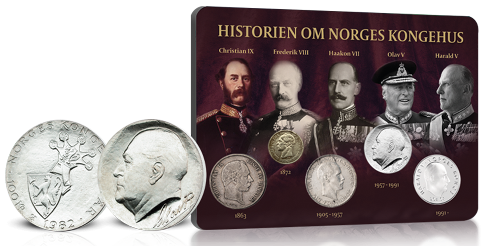 Historien om Norges kongehus fortalt gjennom mynt