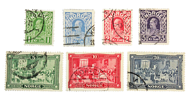 Frimerker NK110I-111-116 stemplet Frimerker NK110I-111-116 stemplet
