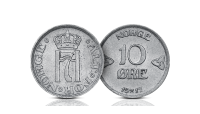 10-øre 1917 i sølv