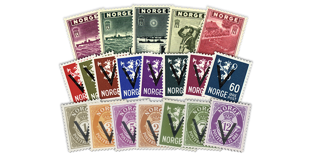 20 norske frimerker