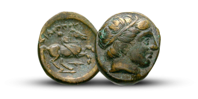 En av verdens første OL-mynter - 356 f .Kr.