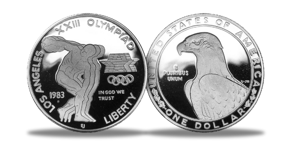 USAs aller første OL-mynt i sølv!