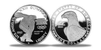 USAs aller første OL-mynt i sølv!