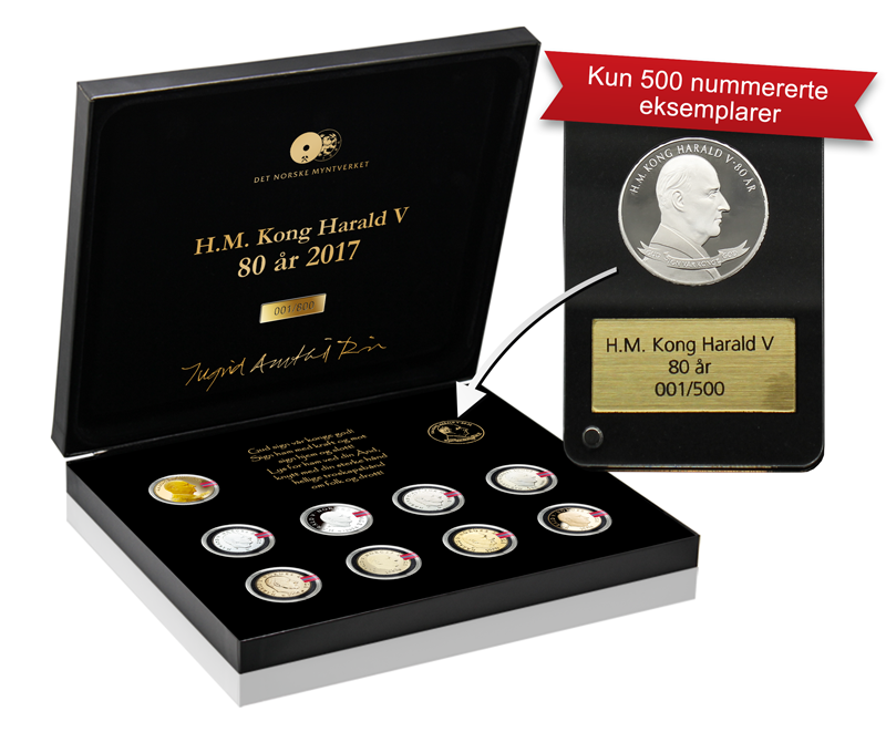 Platinamedalje utgitt av Det Norske Myntverket