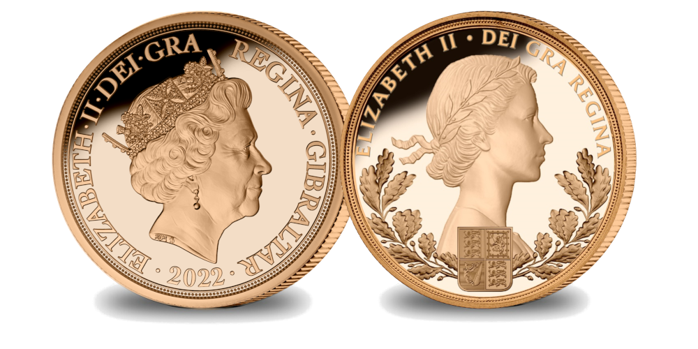 Half Sovereign utgitt til Queen Elizabeth platinumjubileum 