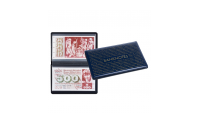 Lommealbum for sedler med 20 lommer. Farge blå