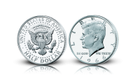 John F. Kennedy halvdollar i 40% sølv