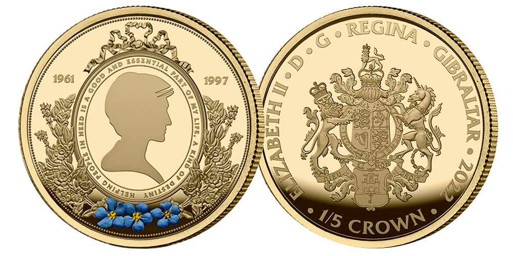 Vakker gullminnemynt hedrer Lady Diana Vakker gullminnemynt hedrer Lady Diana
