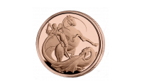 Bilde av myntens revers St. Georg og dragen
