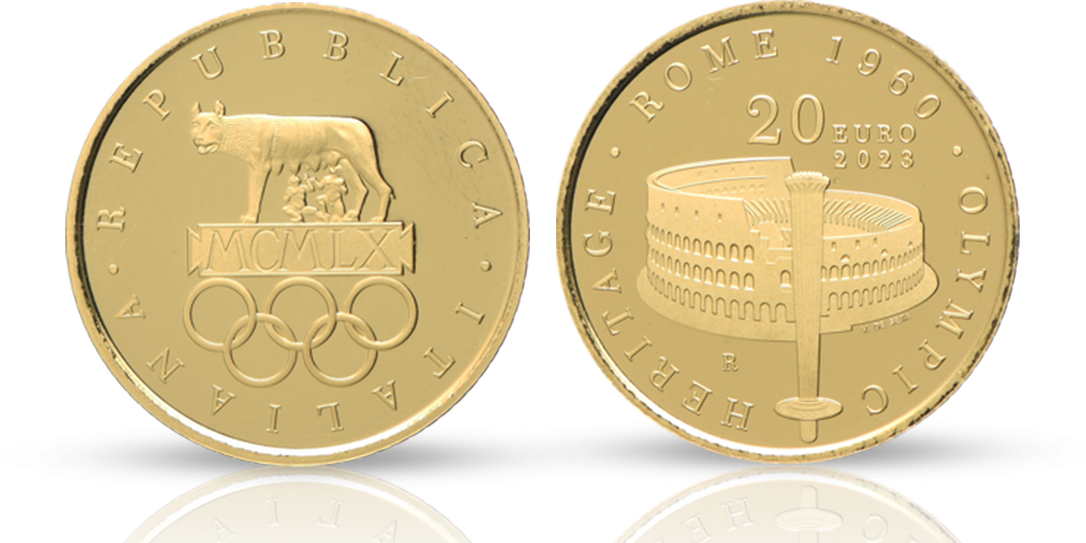 Den første offisielle minnemynten til OL 2026 - Hedrer lekne i Roma 1960
