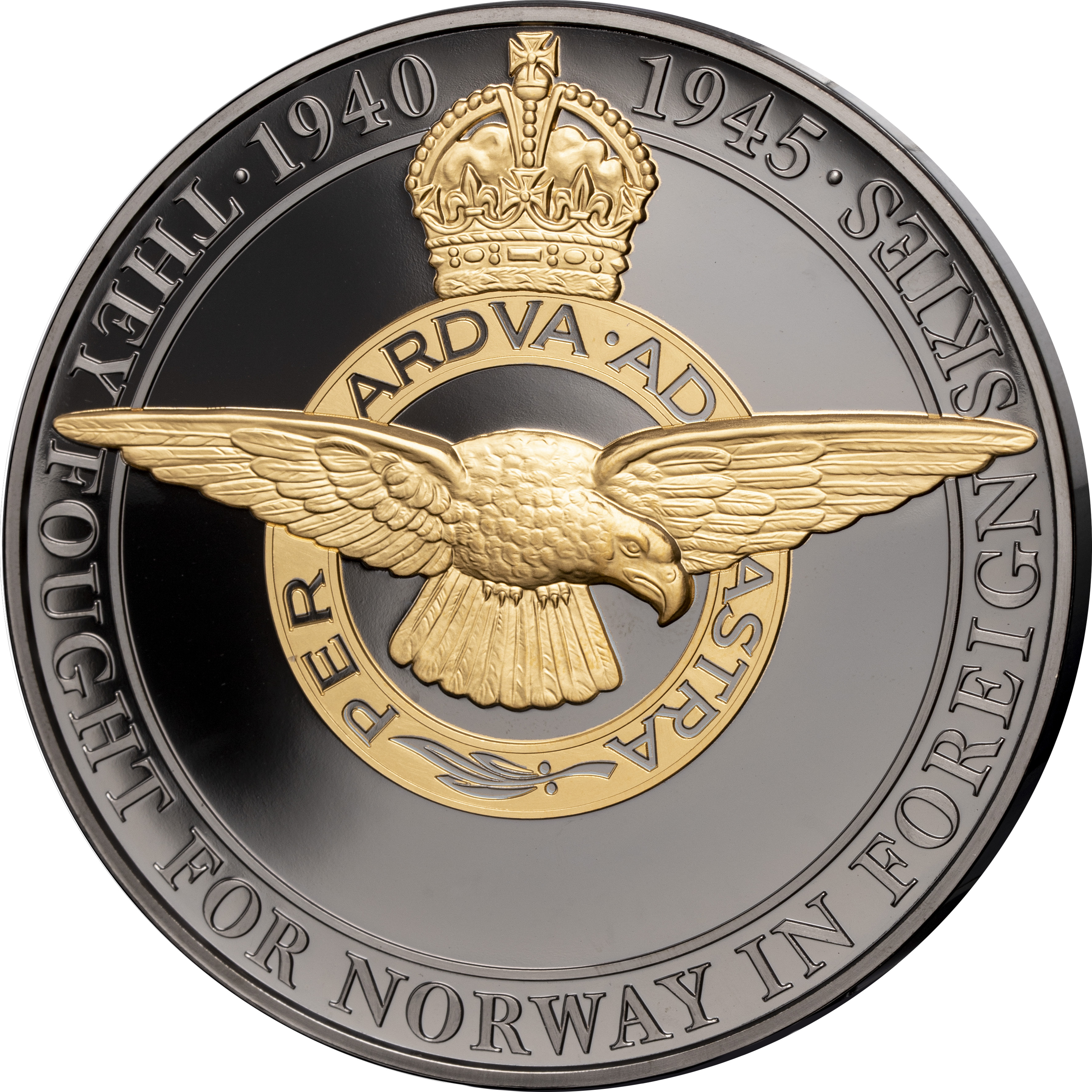 Royal Air Force gigantmynt belagt med gull Royal Air Force gigantmynt belagt med gull