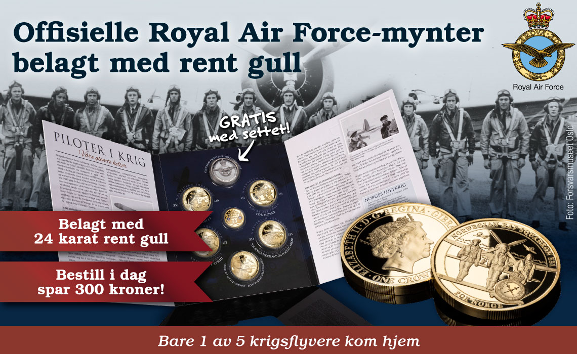De offisielle Royal Air Force minnemyntene