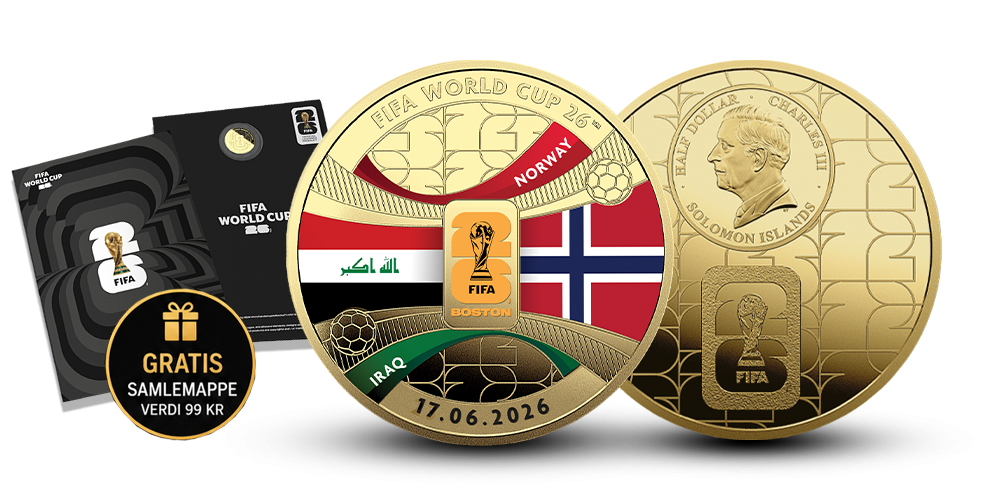 FIFA_Norge-Irak_-_LP_fremside_og_bakside_med_mappe_og_pris_pa_samlemappe