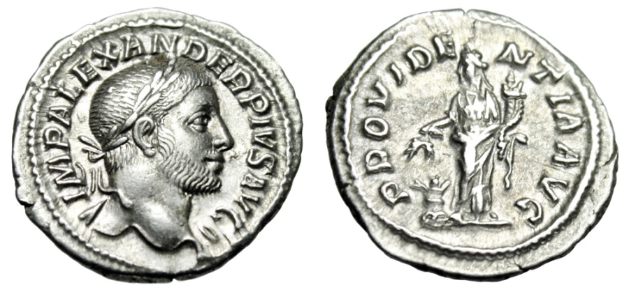 Severus Alexander denarius mynt Severus Alexander denarius mynt