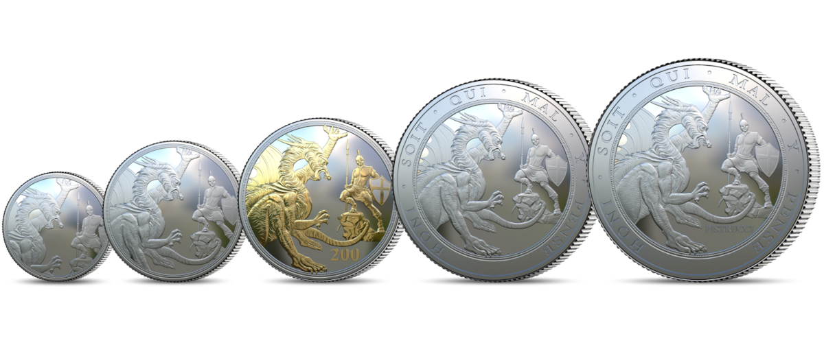 Sovereign sølv 5-myntsett