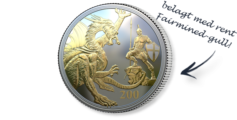 Full Sovereign belagt med Fairmined gull