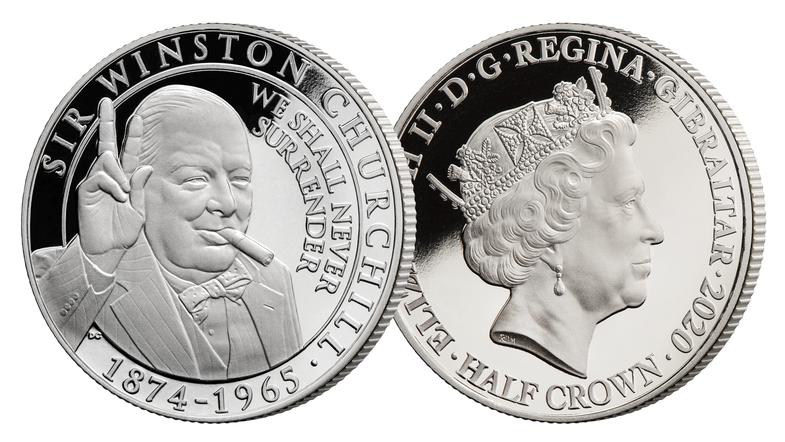 Churchill hedres på offisiell minnemynt Churchill hedres på offisiell minnemynt