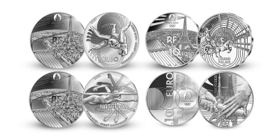 Eksklusiv førsteutgave: Offisielle sølvmynter til OL i Paris 2024!