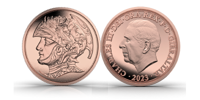 Kong Charles kronings gullmynt - full Sovereign