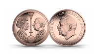 Passing of the crown quarter sovereign advers og revers