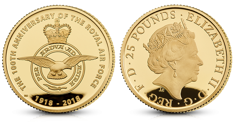 Royal Air Force gullmynt 2018 Royal Air Force gullmynt 2018