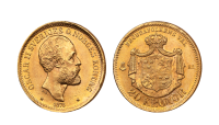 20 kronor 1875 advers og revers side