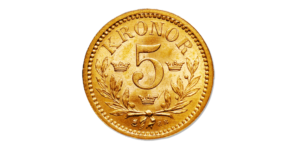 Unionstidens siste 5-krone i gull