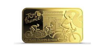 Tour de France 2,5 Dollars gullmyntbarre  